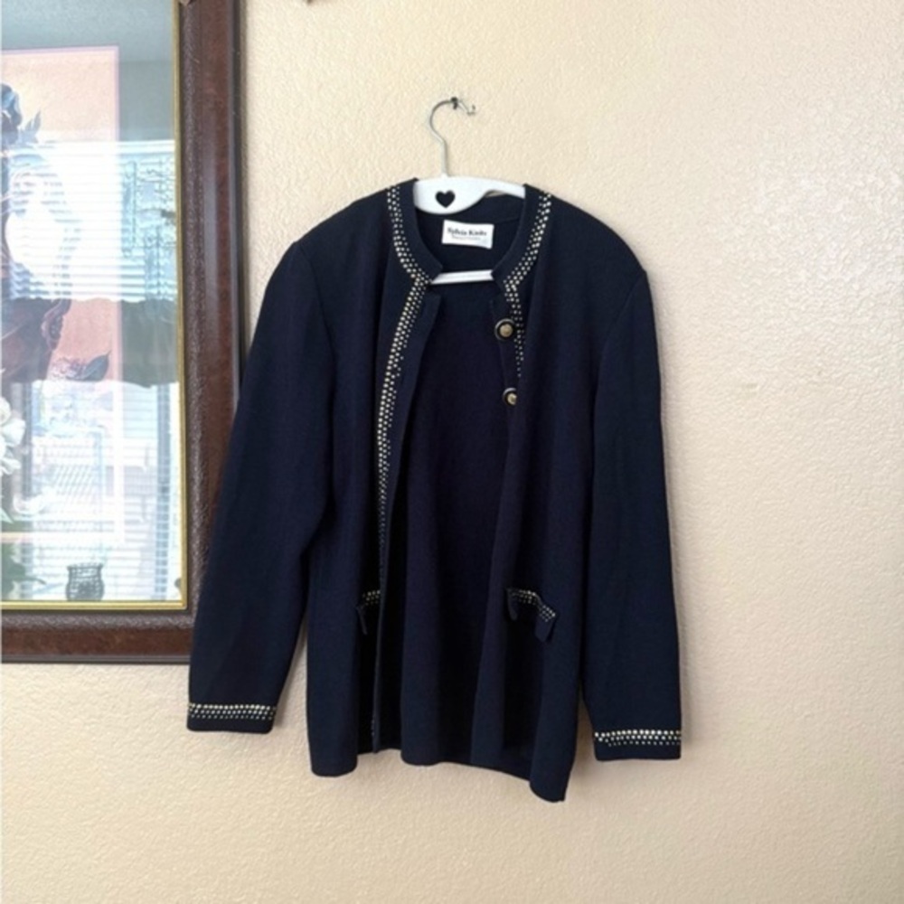 Vintage Sylvia Knits Italian Classics Cardigan Size Large